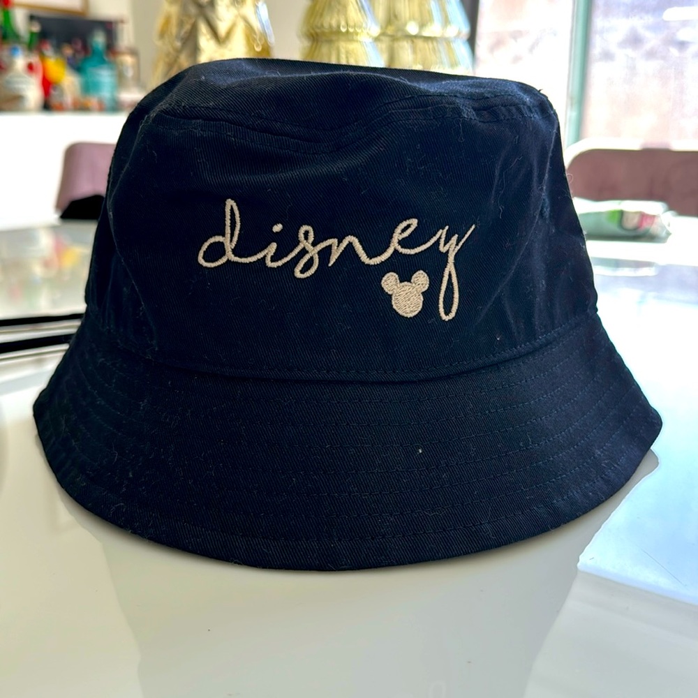 Personalized Disney embroidered bucket black hat